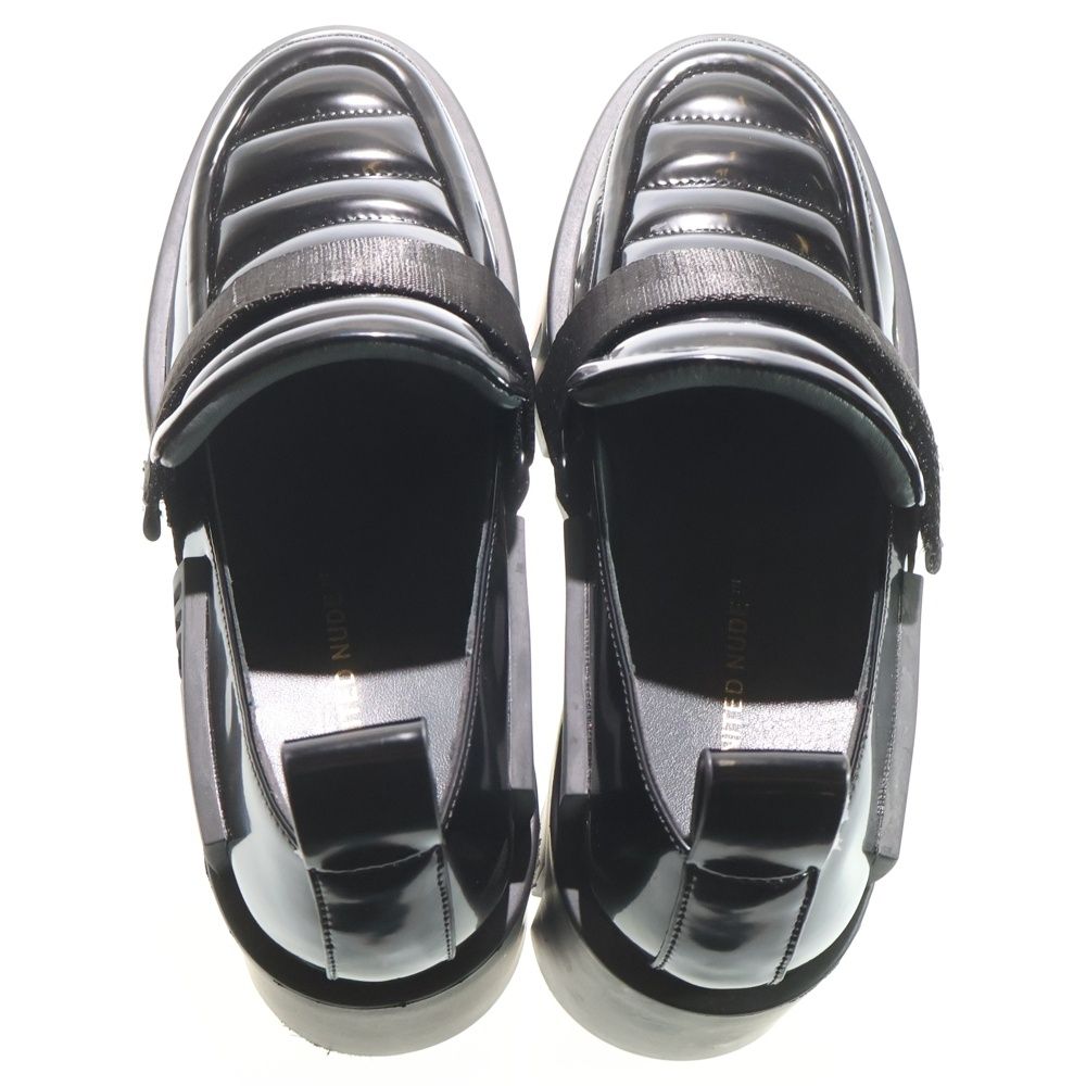 UNITED NUDE (ユナイテッドヌード) エナメル 厚底ローファー ブラック