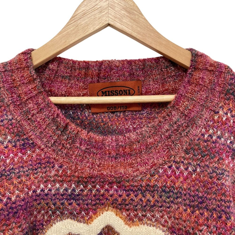 ミッソーニ　missoni ニット　長袖　ピンク ミッソーニ missoni ニット 長袖 ピンク