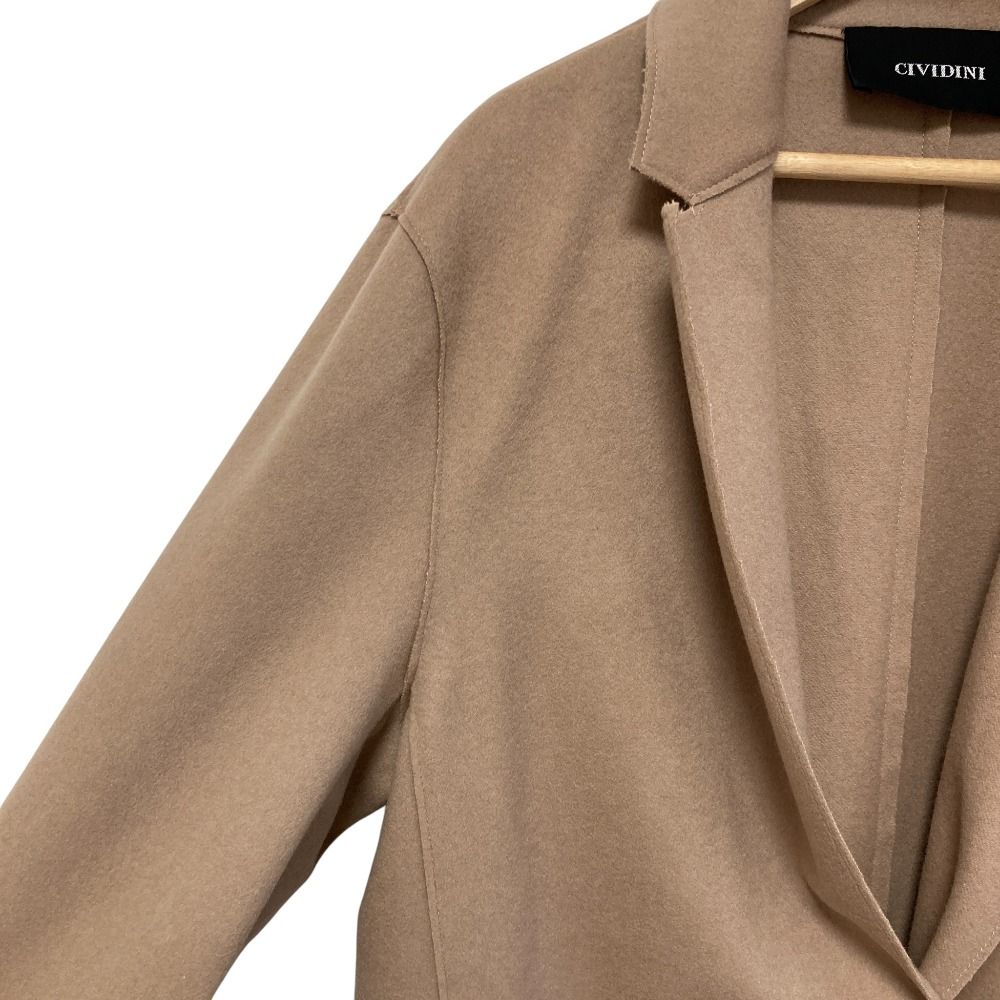 美品 CIVIDINI チヴィディーニ ウール カシミヤ リバージャケット
