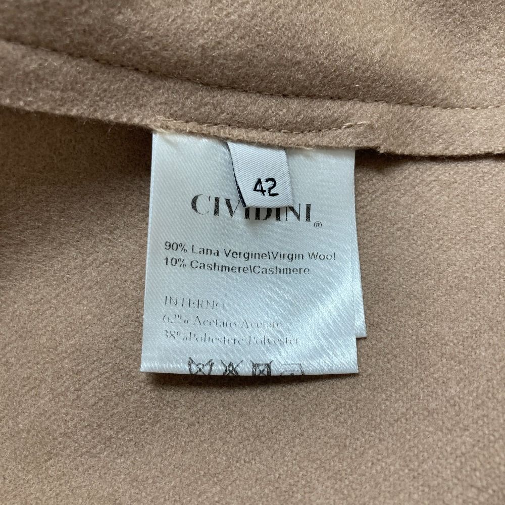 美品 CIVIDINI チヴィディーニ ウール カシミヤ リバージャケット