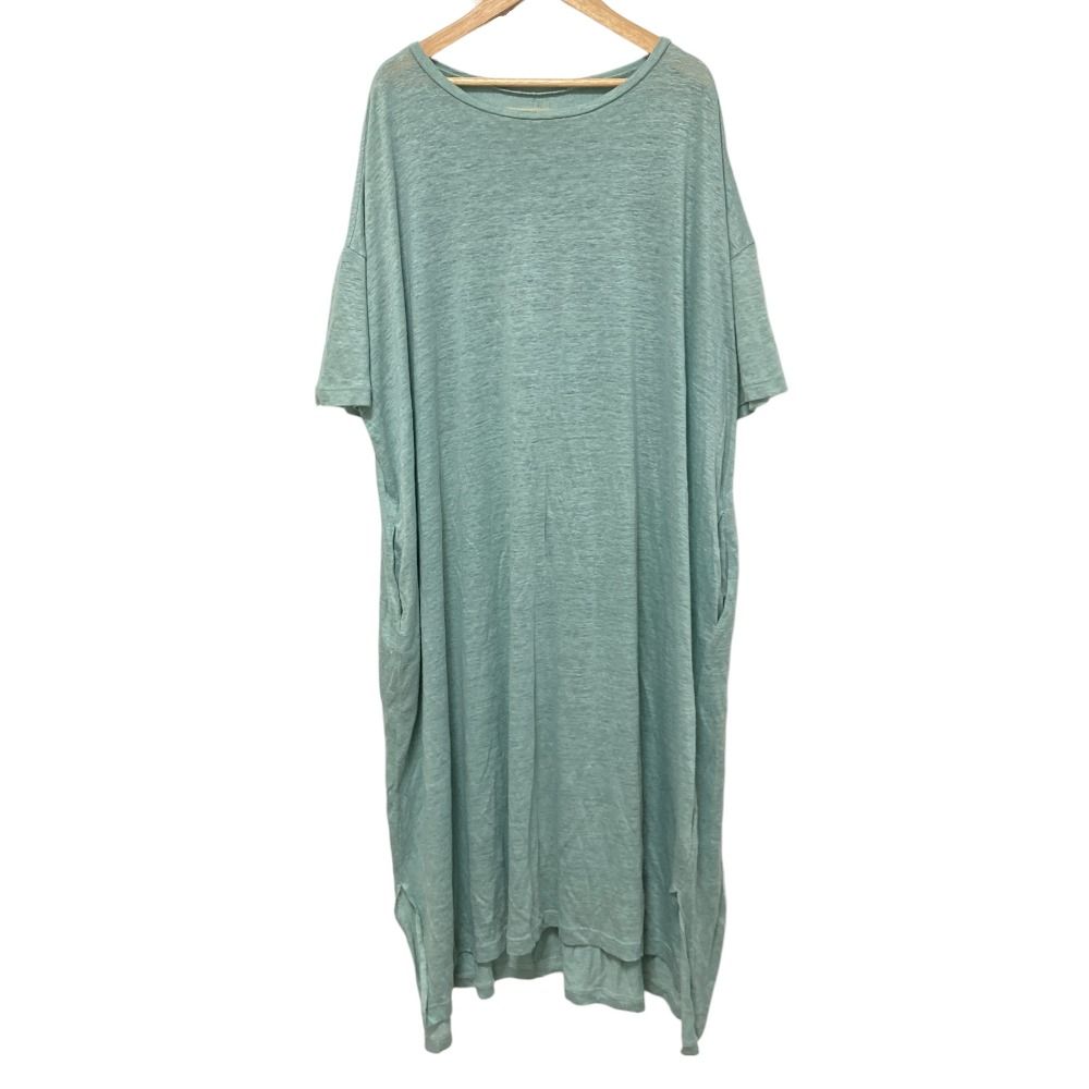 suzuki takayuki リネンワンピース 良品 suzuki takayuki スズキタカユキ リネン ニット ワンピース S211