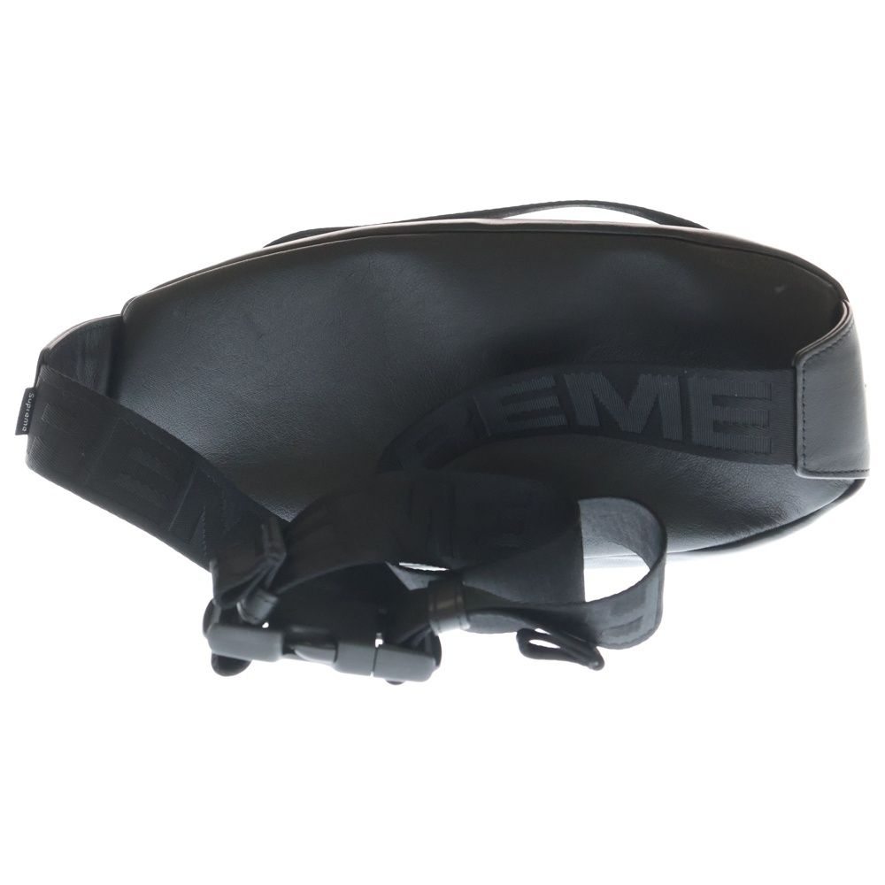 Supreme ブラック レザー ボディバッグ Supreme Leather Waist Bag シュプリーム レザー ウエスト バッグ
