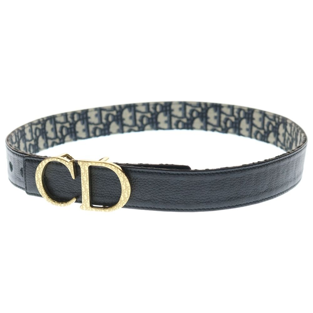 DIOR (ディオール) CD Icon Oblique Jacquard Leather Belt CDアイコン