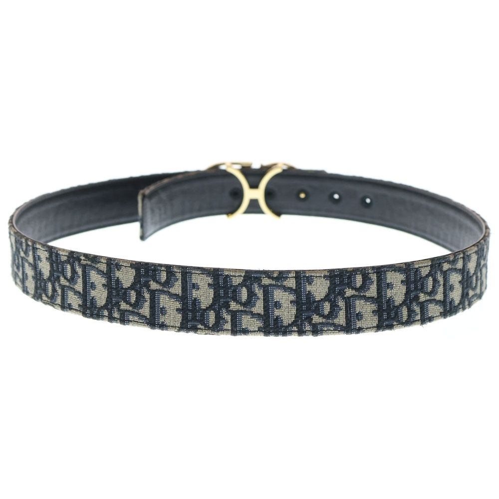 DIOR (ディオール) CD Icon Oblique Jacquard Leather Belt CDアイコン