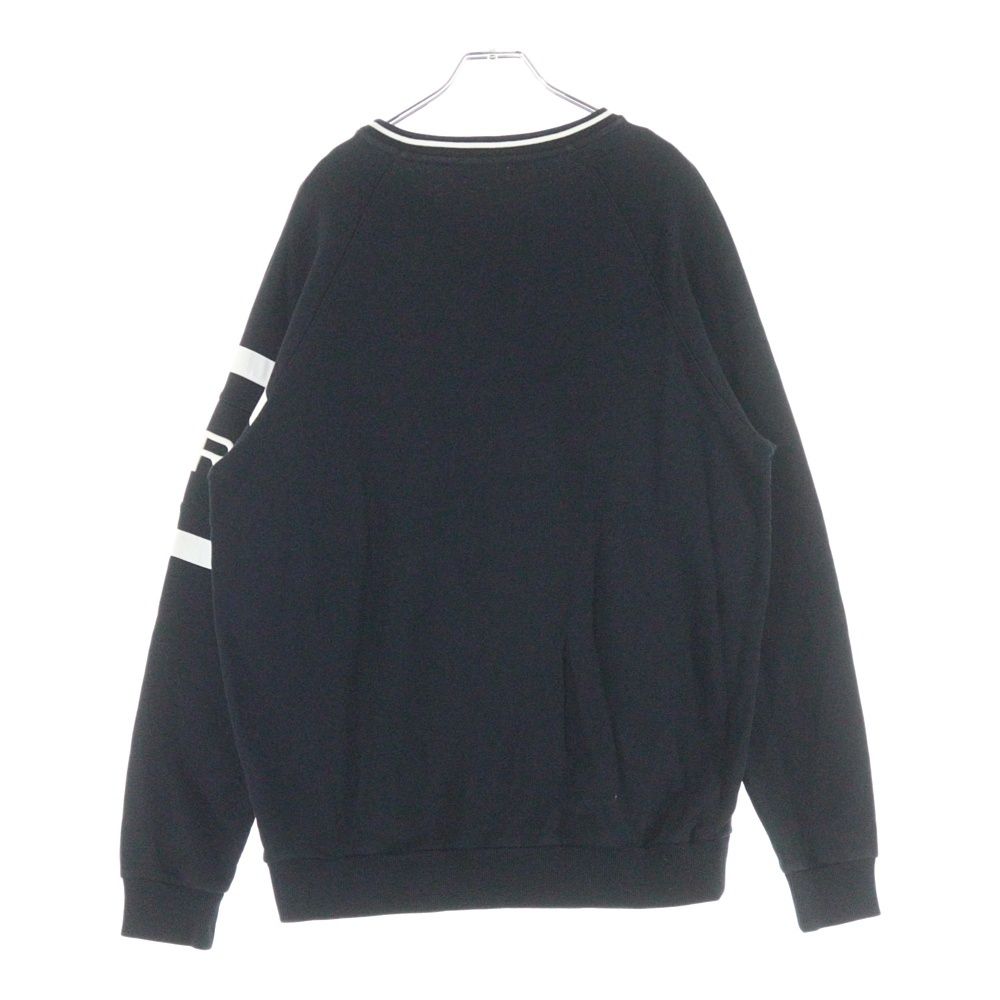 GIVENCHY (ジバンシィ) Logo Embroidery Crewneck ロゴ刺繍 クルーネックスウェットトレーナー ブラック BMJ0383Y3P
