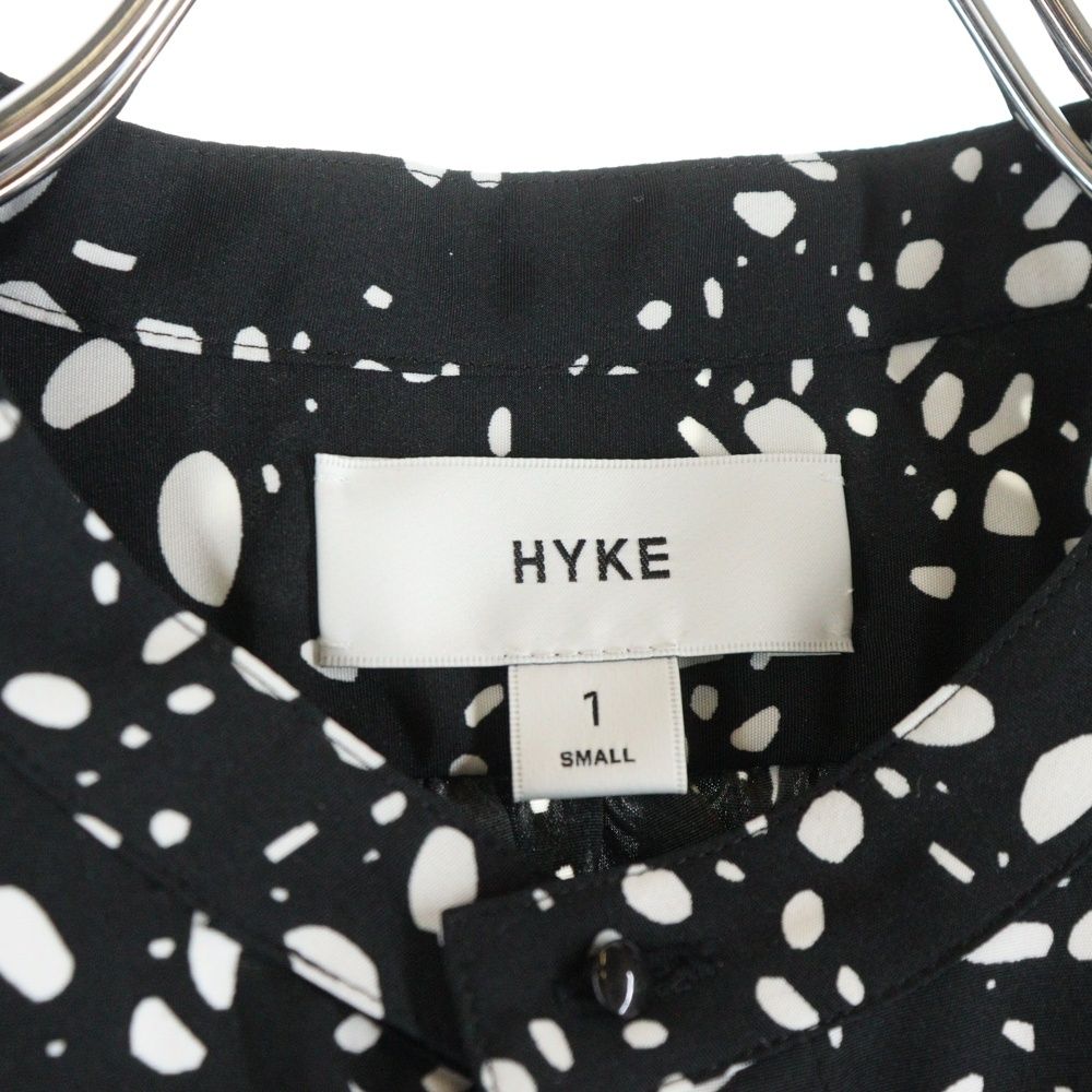 HYKE (ハイク) 23SS PEBBLE PRINTED BLOUSE ぺブル プリンテッド