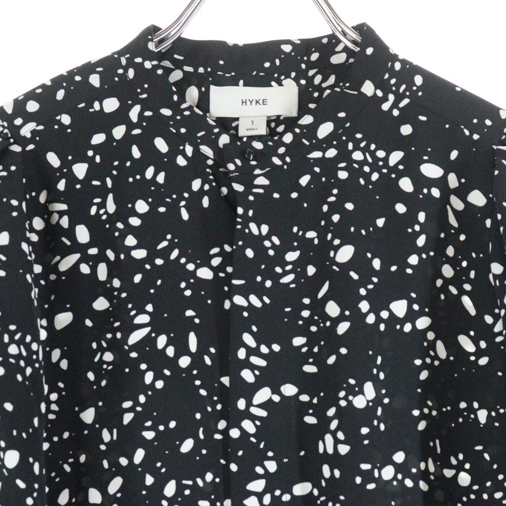 HYKE (ハイク) 23SS PEBBLE PRINTED BLOUSE ぺブル プリンテッド