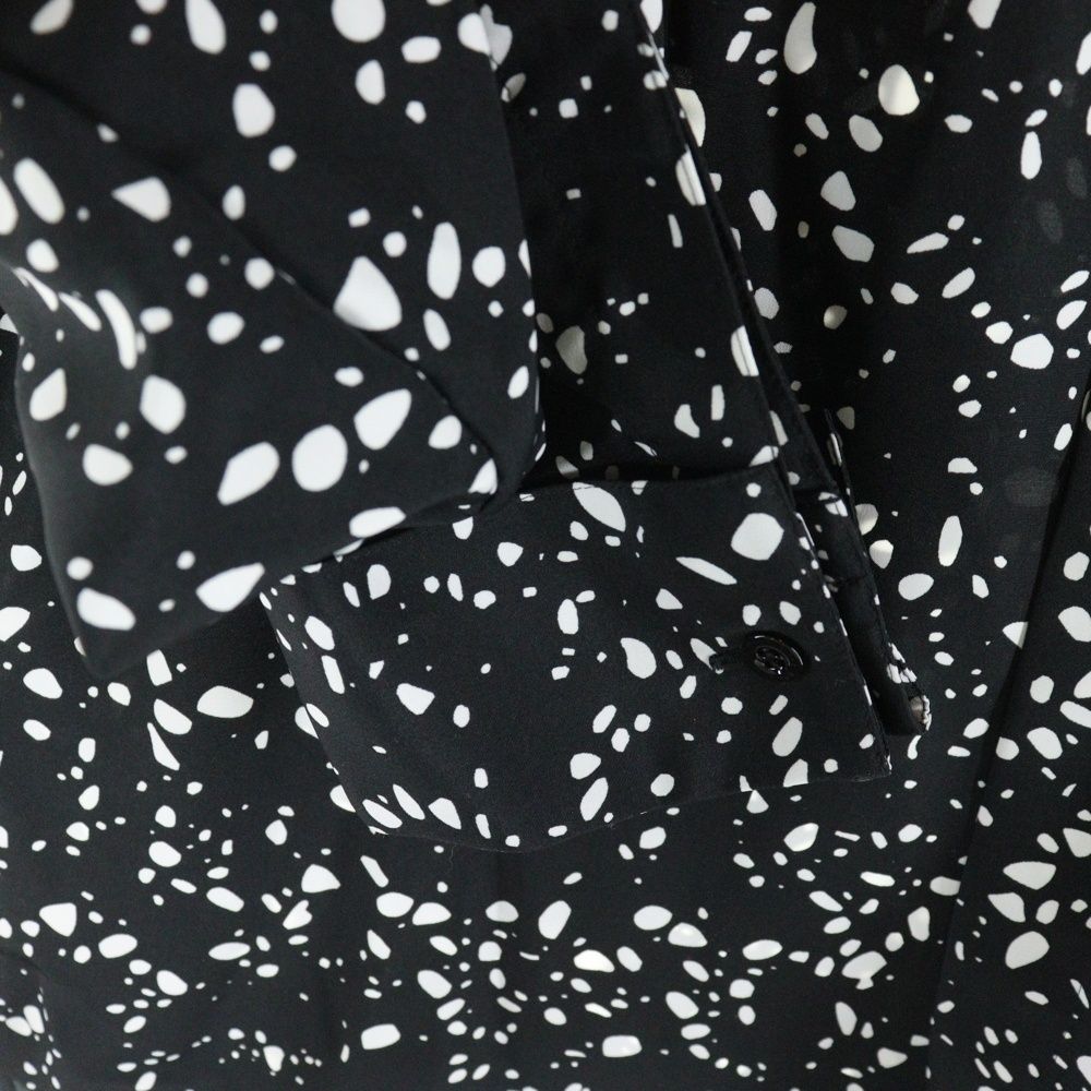 HYKE (ハイク) 23SS PEBBLE PRINTED BLOUSE ぺブル プリンテッド