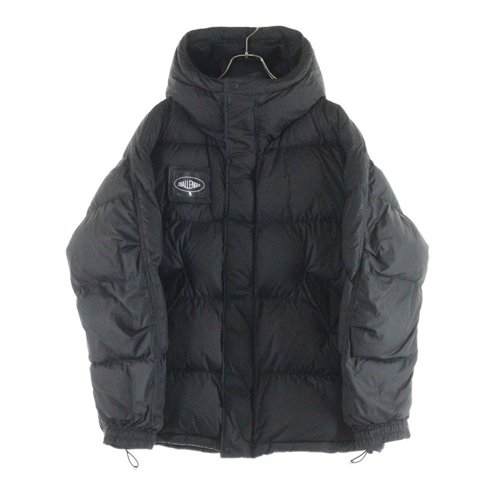 CHALLENGER (チャレンジャー) HOODED DOWN JACKET ロゴパッチ