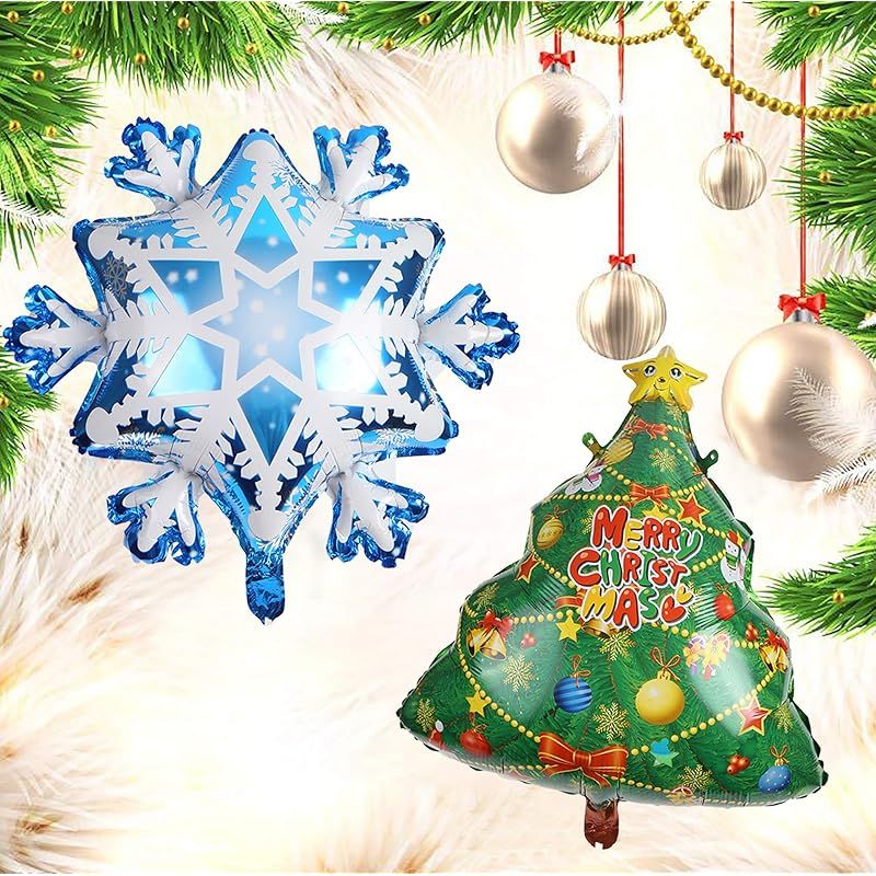 CINECE クリスマス バルーン アルミ 10個セット 飾り付け 風船