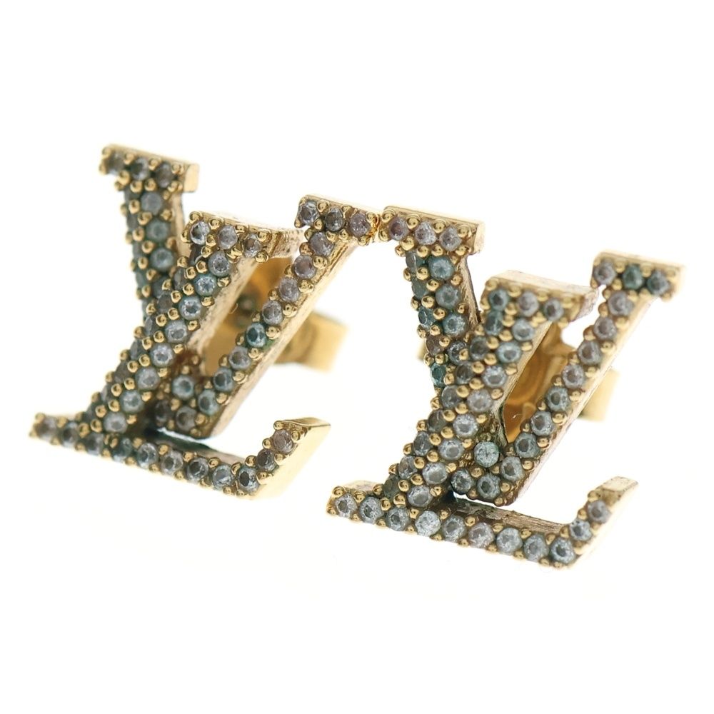 LOUIS VUITTON (ルイヴィトン) ピアス・LV アイコニック ストラス GP