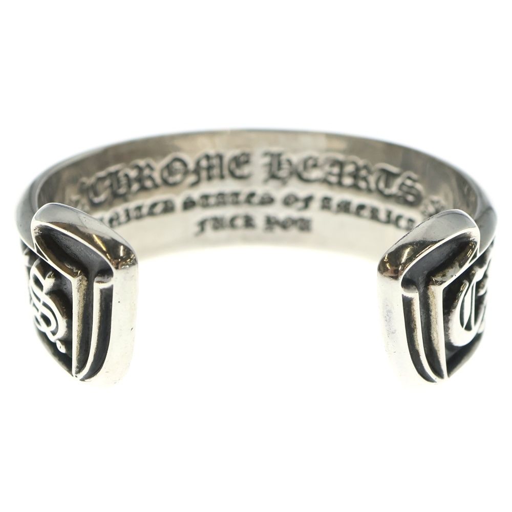 CHROME HEARTS (クロムハーツ) SCROLL LABEL BANGLE スクロールラベル