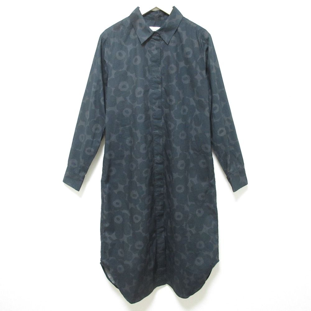 24SS marimekko マリメッコ ウニッコ柄 コットン ポプリンドレス