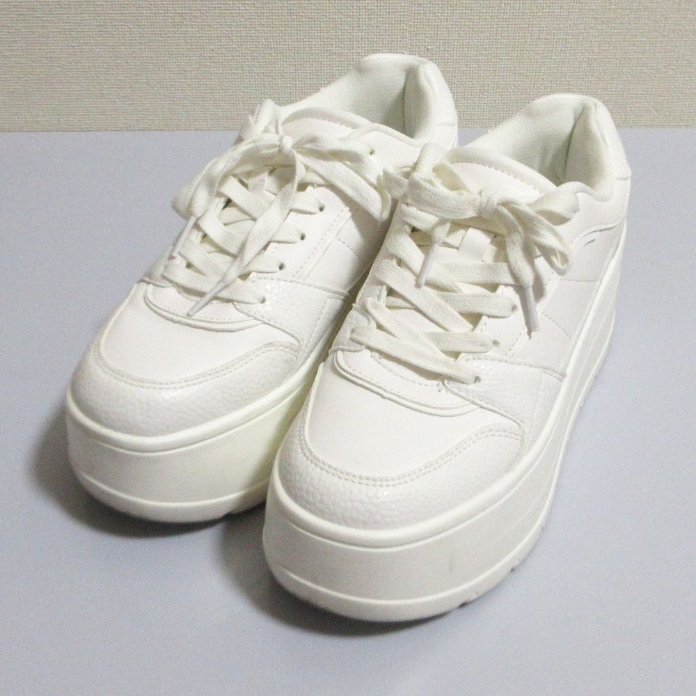 良品 ZARA ザラ プラットフォーム スニーカー 5801/610/001 サイズ38
