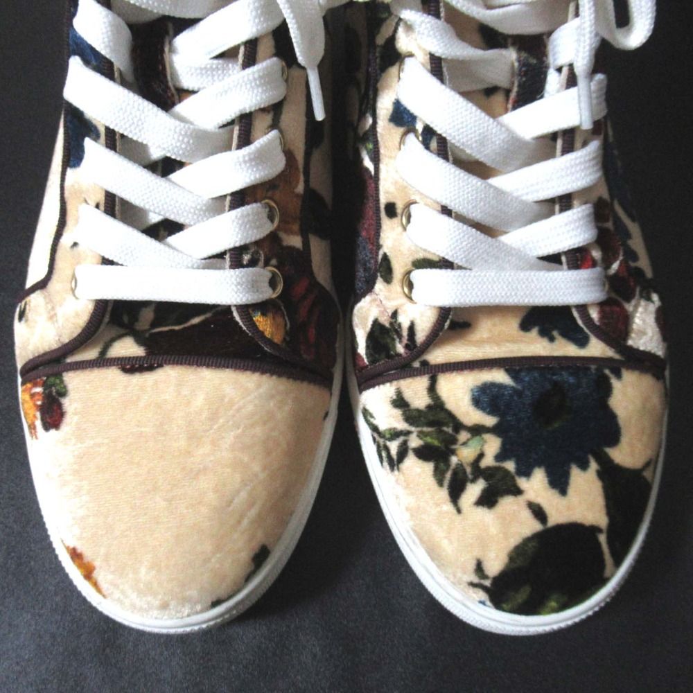 美品 Christian Louboutin クリスチャンルブタン ルイス 花柄