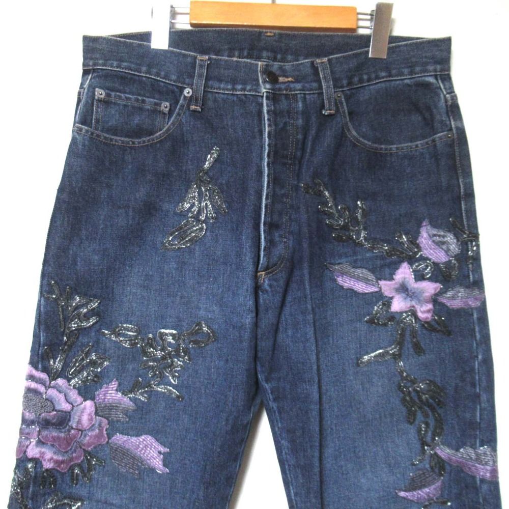 良品 GUCCI グッチ トムフォード期 名作 フラワーエンブロイダリー