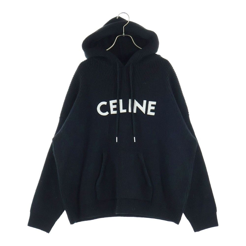 CELINE (セリーヌ) 21AW HOODED SWEATER IN RIBBED WOOL リブ編み