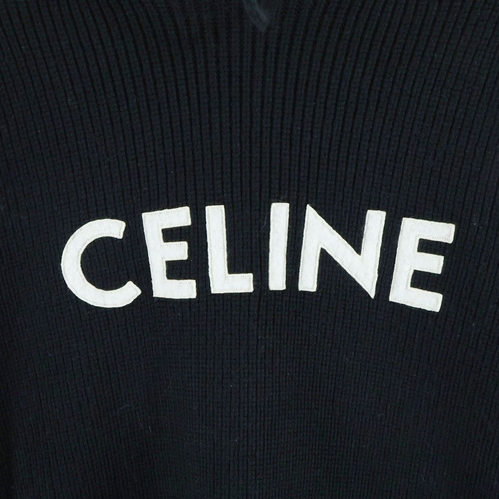 CELINE (セリーヌ) 21AW HOODED SWEATER IN RIBBED WOOL リブ編み