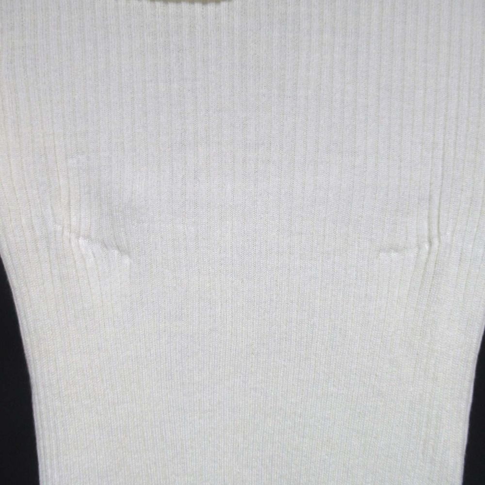 美品 cygne シーニュ 長袖 ハイネック フリル ニット セーター オフ  