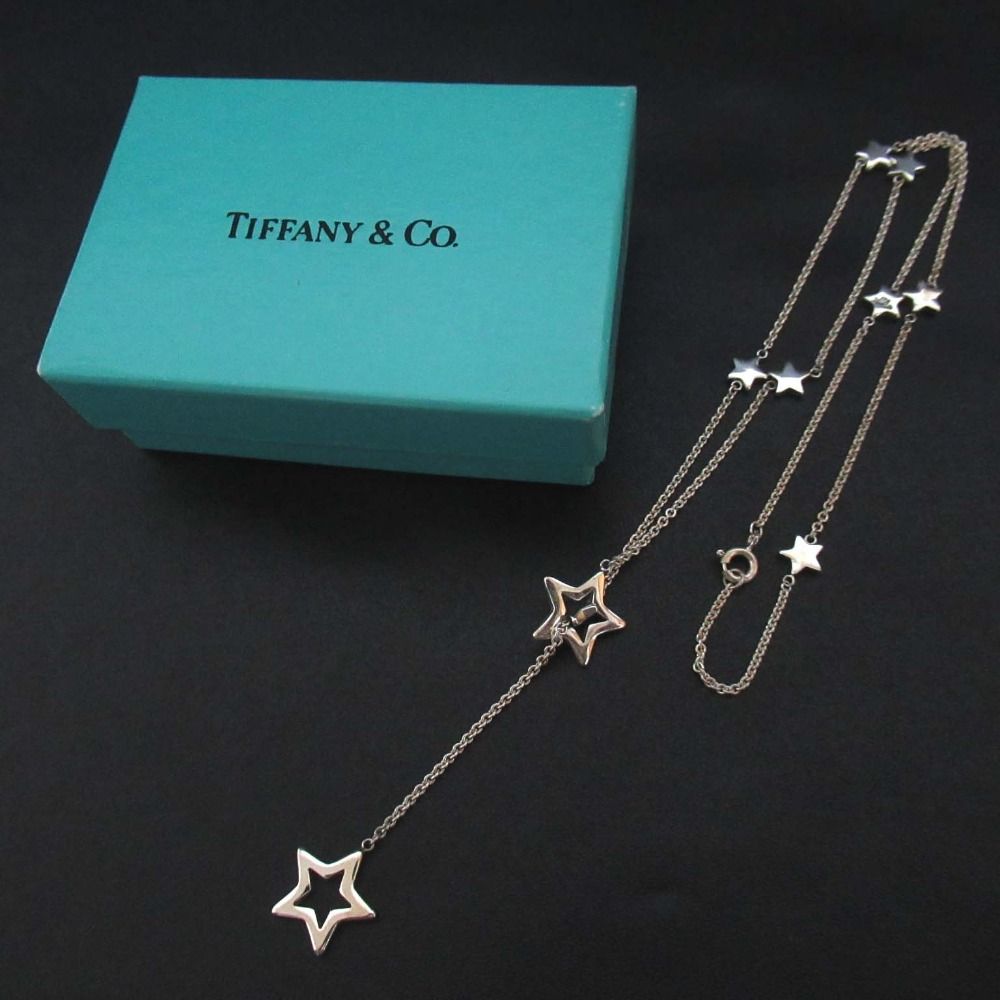 美品 Tiffany&Co ティファニー 星 スター ラリエット ネックレス 美品 Tiffany&Co ティファニー 星 スター ラリエット ネックレス