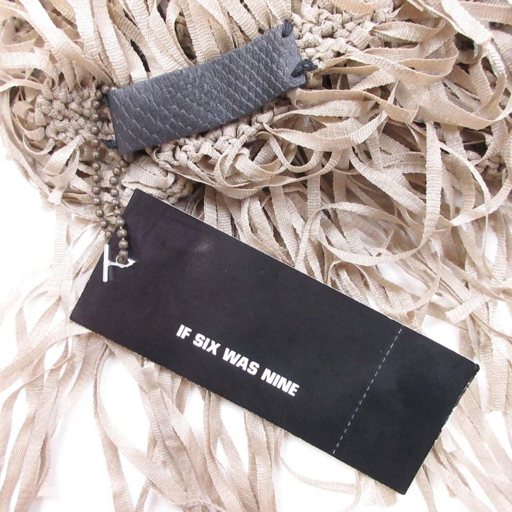 未使用 IF SIX WAS NINE イフシックスワズナイン STOLE CYHS フリンジ