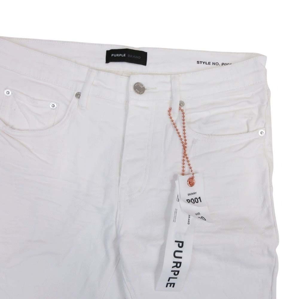 未使用 PURPLE BRAND パープルブランド P001 総柄 ダメージ ボタン 