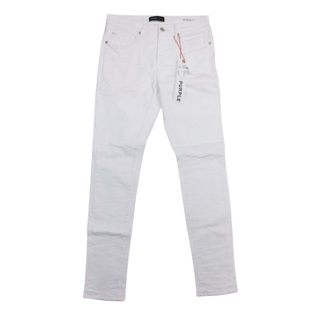 未使用 PURPLE BRAND パープルブランド P001 総柄 ダメージ ボタン