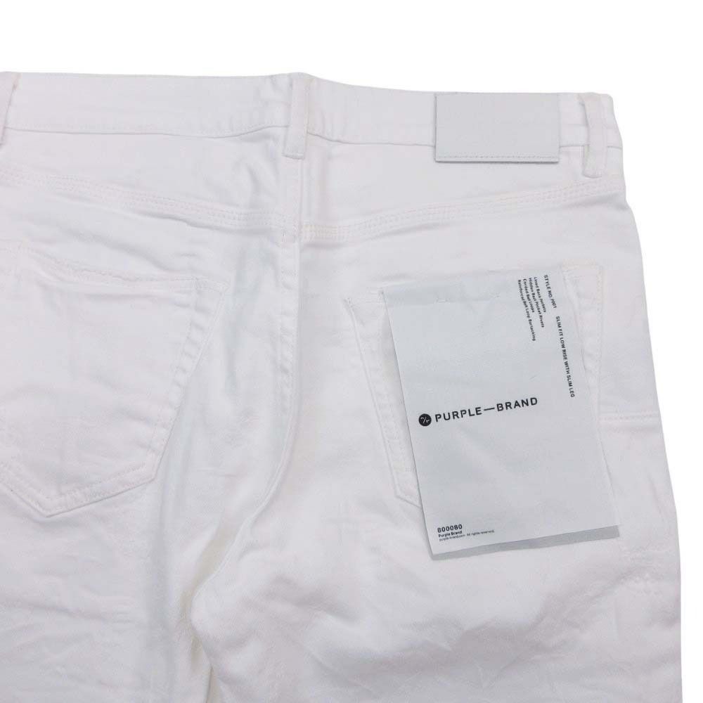 未使用 PURPLE BRAND パープルブランド P001 総柄 ダメージ ボタン