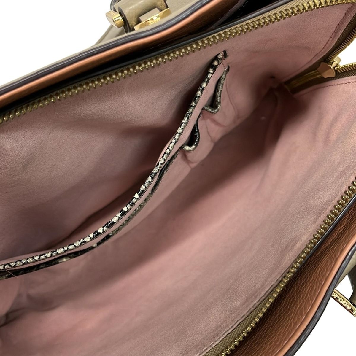 ココセリュックスゴールド ボストンバッグ ヘラクレスシュリンクアオリ