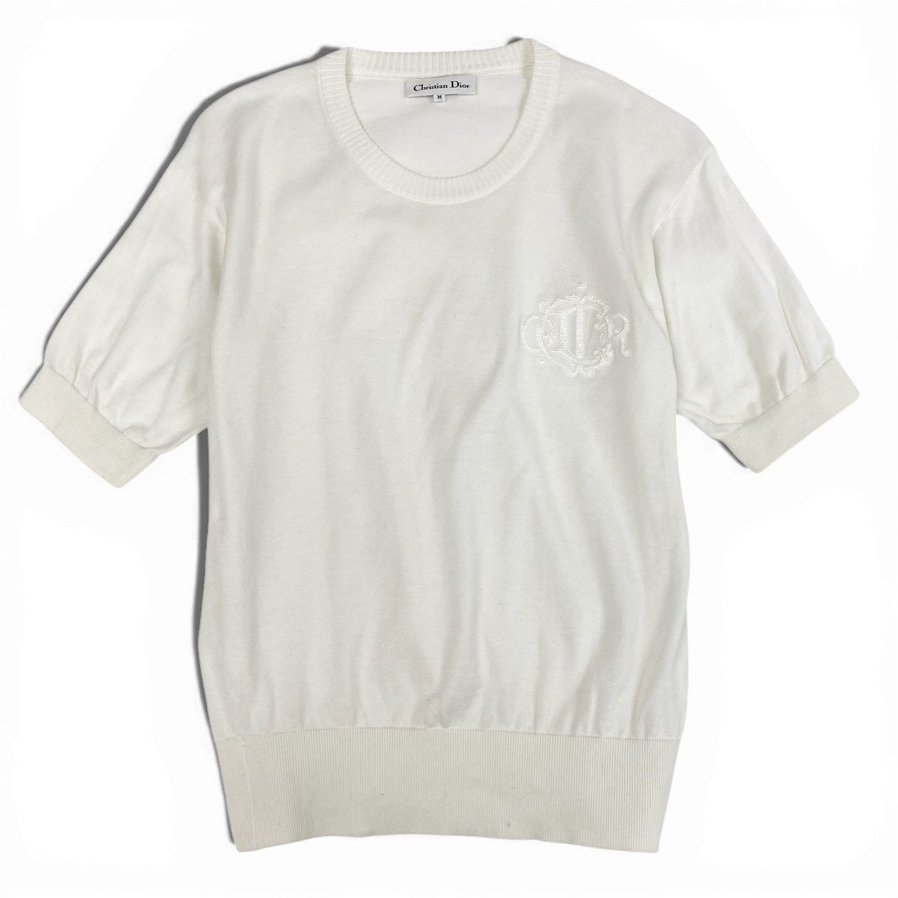 12a23 Christian Dior クリスチャンディオール 半袖ニット サマー