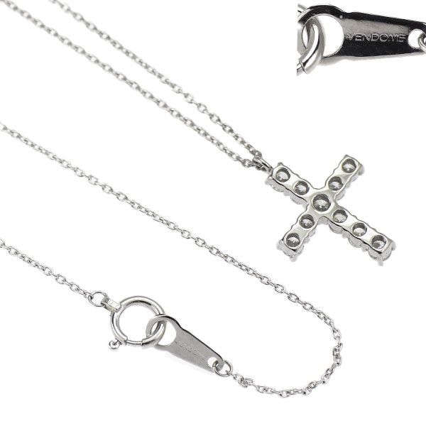 ヴァンドーム青山 Pt850/Pt900 ダイヤモンド 0.50ct クロス - メルカリ