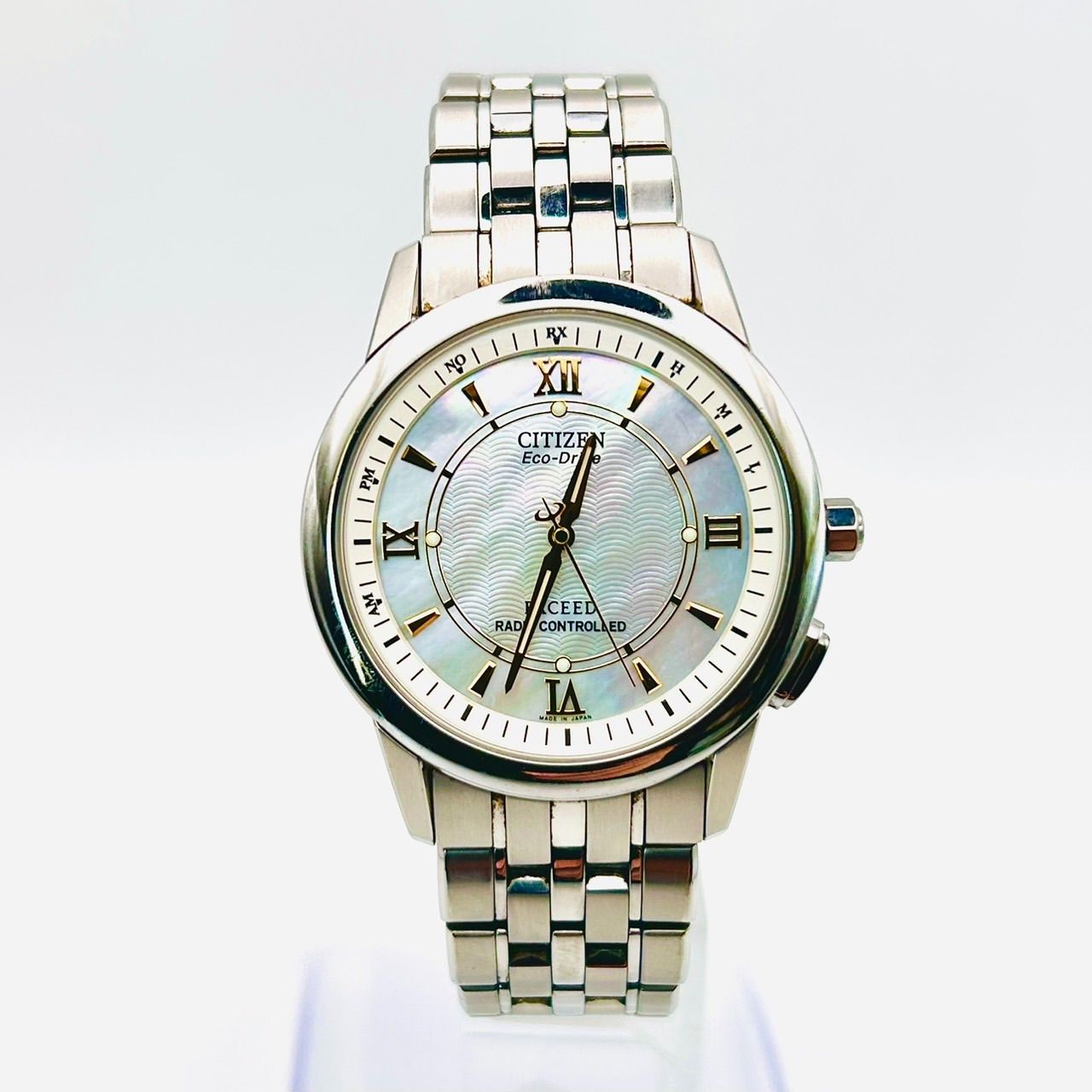 専用 稼働品 CITIZEN シチズン EXCEED エクシード Eco-Drive 電波時計
