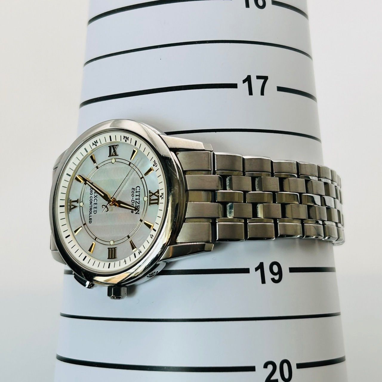 専用 稼働品 CITIZEN シチズン EXCEED エクシード Eco-Drive 電波時計 
