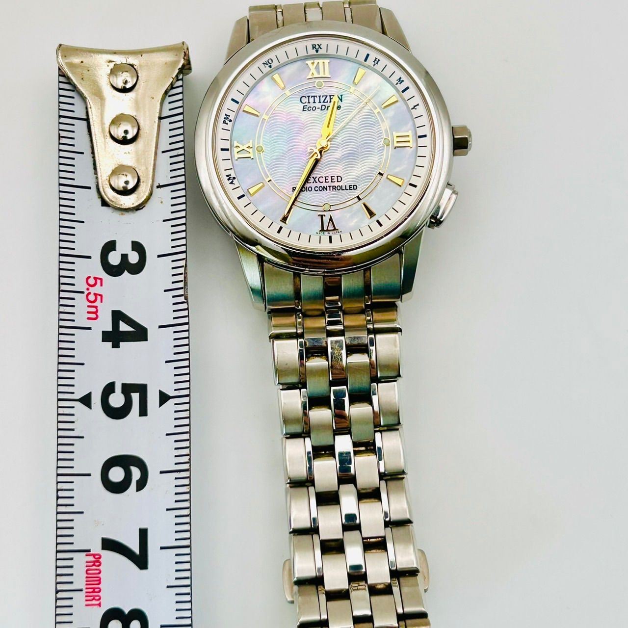 専用 稼働品 CITIZEN シチズン EXCEED エクシード Eco-Drive 電波時計