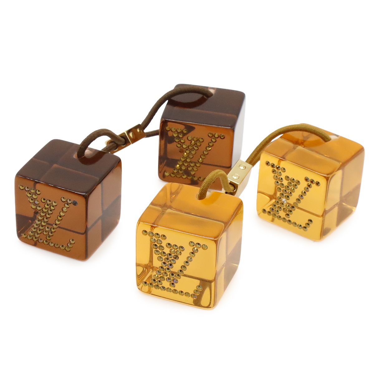 LOUIS VUITTON ヘアゴム　キューブ3点セット LOUIS VUITTON ルイ ヴィトン ヘアキューブ ヘアゴム ヘアアクセサリー