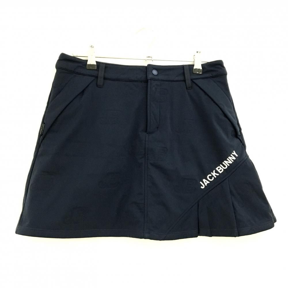 超美品】ジャックバニー スカート ネイビー エンボスロゴ総柄