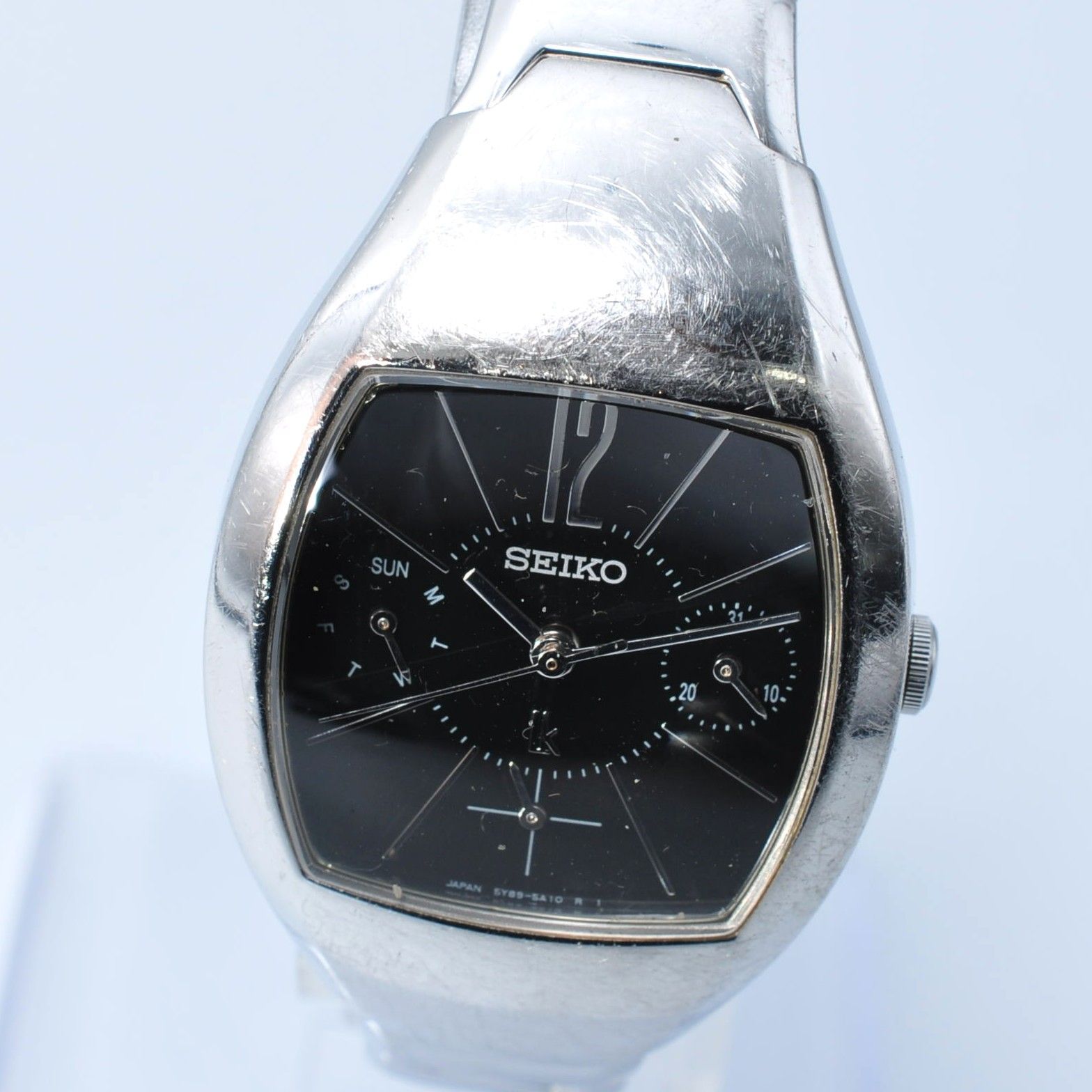 SEIKO セイコー LUKIA ルキア 5Y89-5170 Watch 腕時計 トノー型 Ladies レディース Women's クリーニング済み 動作中