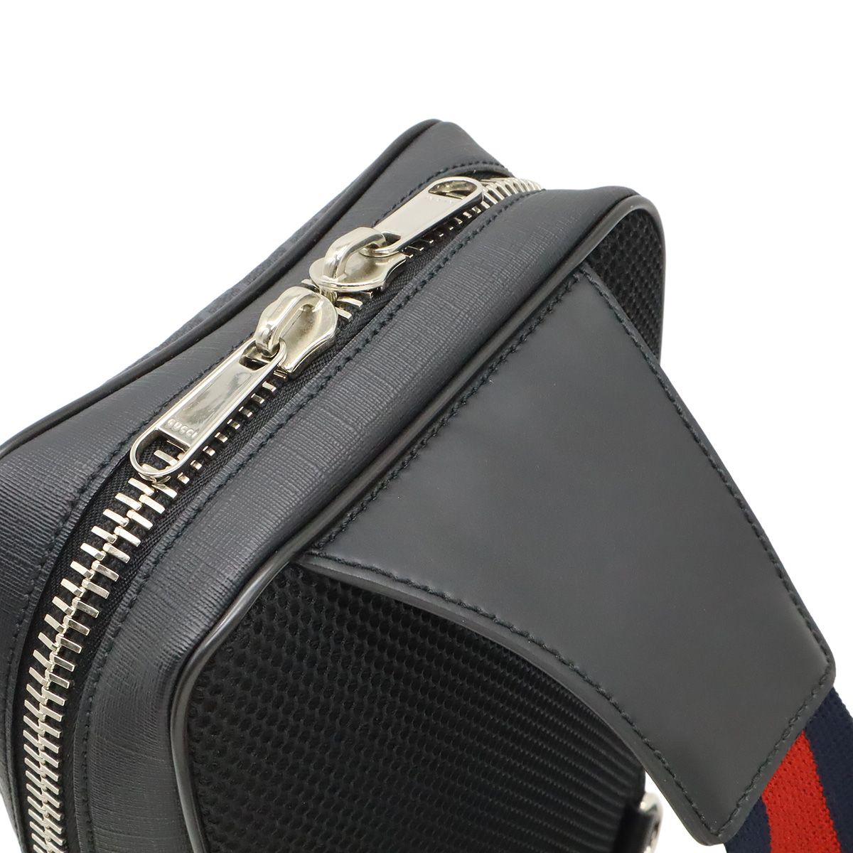 GUCCI グッチ GGスプリーム ウェブストライプ ボディバッグ スリング