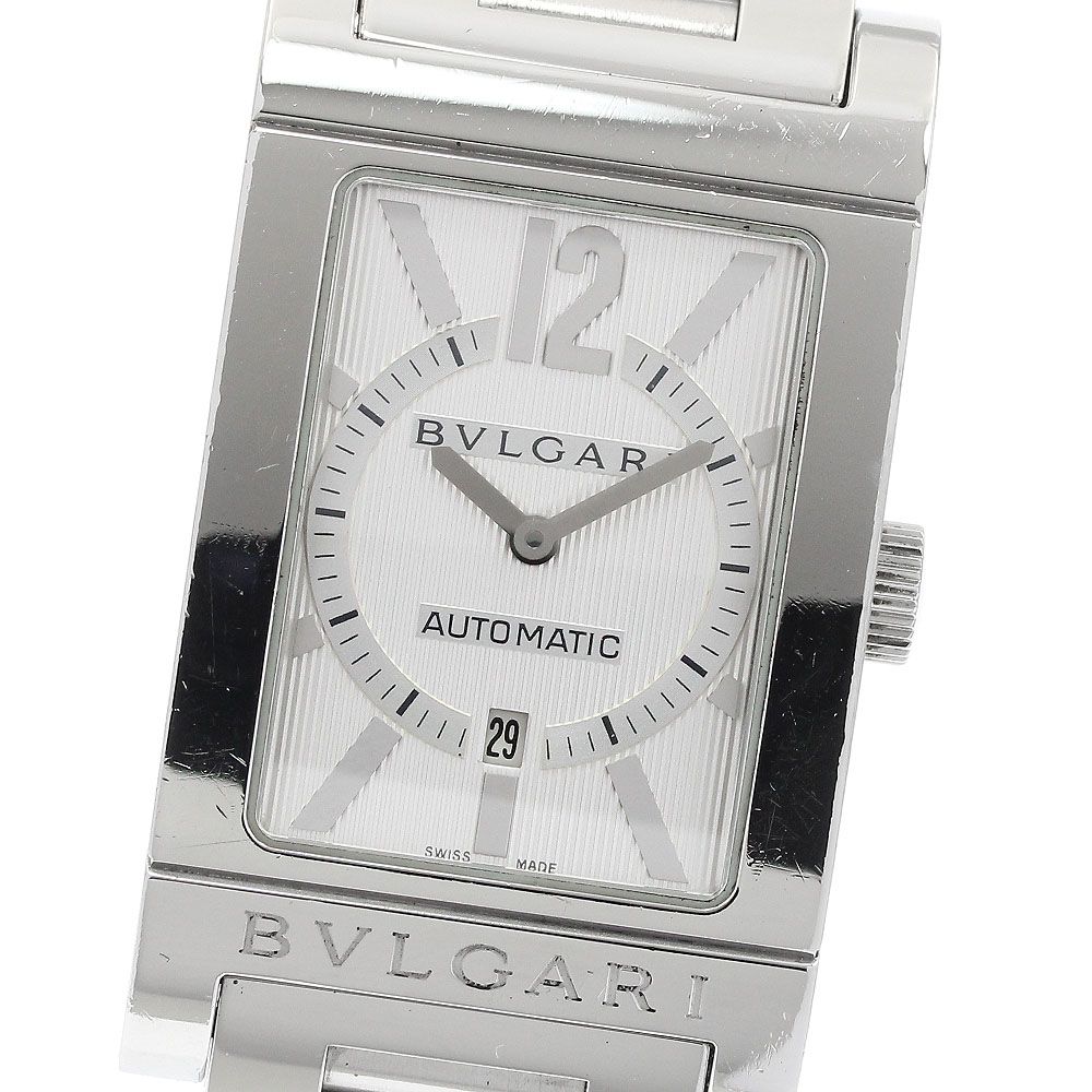 ブルガリ BVLGARI RT45S レッタンゴロ デイト 自動巻き メンズ _934494