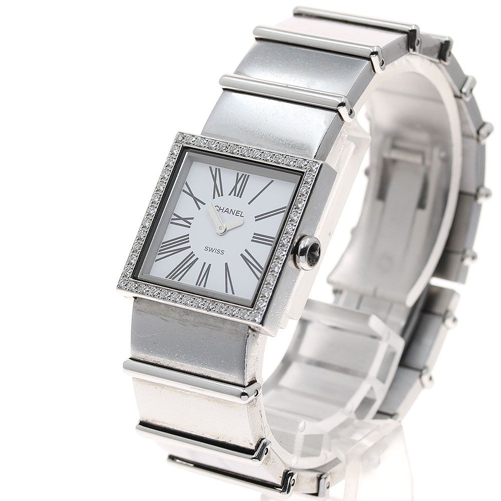 シャネル CHANEL H0830 マドモアゼル ダイヤベゼル クォーツ レディース _935489 シャネル CHANEL H0830 マドモアゼル ダイヤベゼル クォーツ