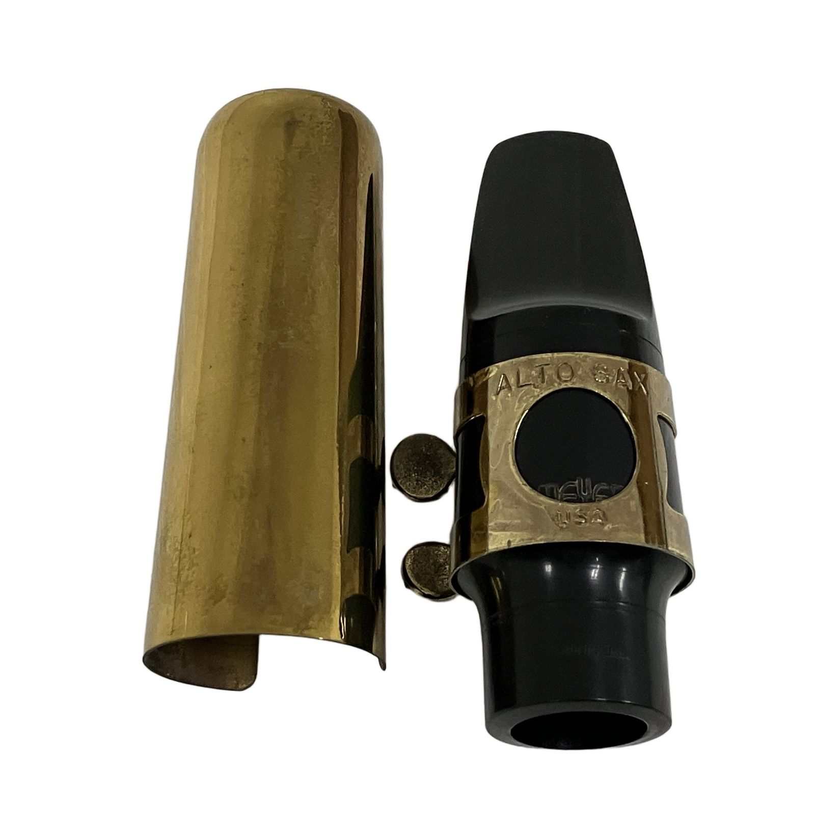 Meyer メタル5J アルトサックスマウスピース 、リガチャー、キャップ メイヤー アルトサックスマウスピース 5MM (リガチャー&キャップ付