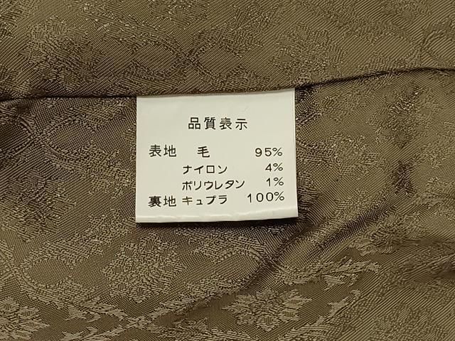 平和屋着物＃男性　和装コート　角袖　霞文　ロング丈　交織　CABC5027in 平和屋着物∞男性 和装コート 角袖 霞文 ロング丈 交織 CABC5027in