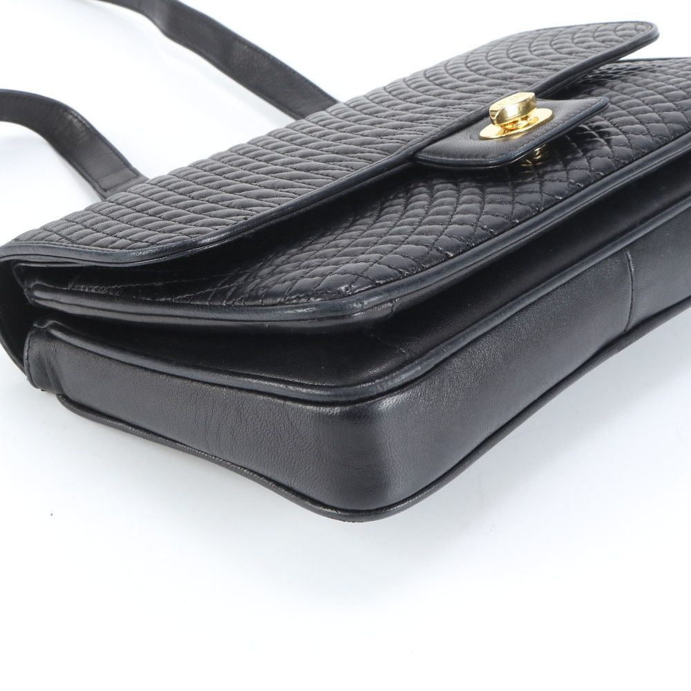 極美品 バリー キルティング レザー ショルダーバッグ 斜め掛け ハンド