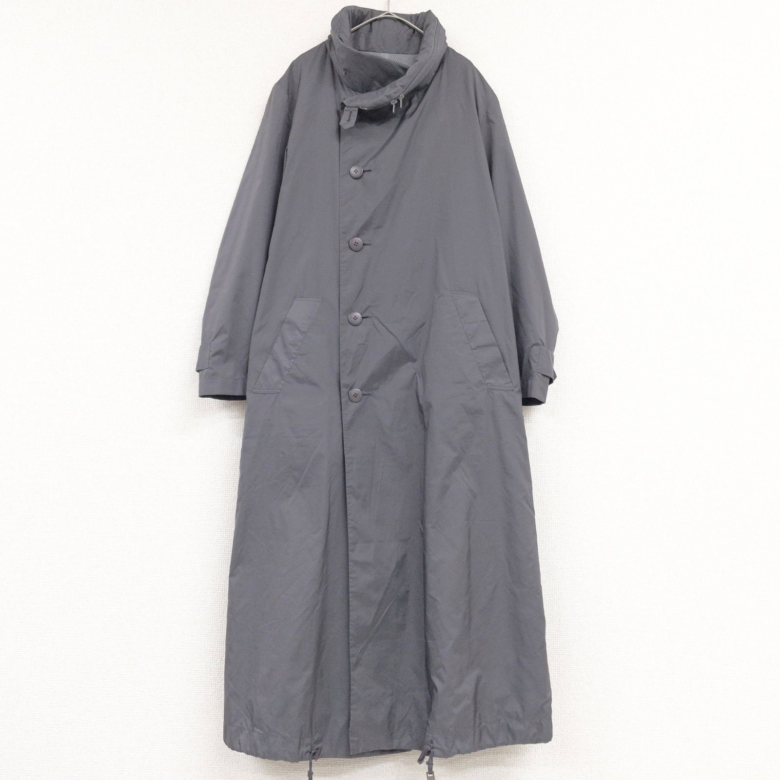 ISSEY MIYAKE イッセイミヤケ コート スタンドカラー ロング ナイロン 
