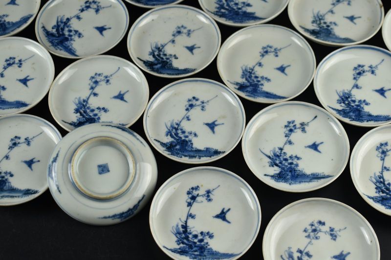 古瀬戸 花文 小皿 蔵A5905】古作 古瀬戸染付花鳥図小皿 51枚 - メルカリ