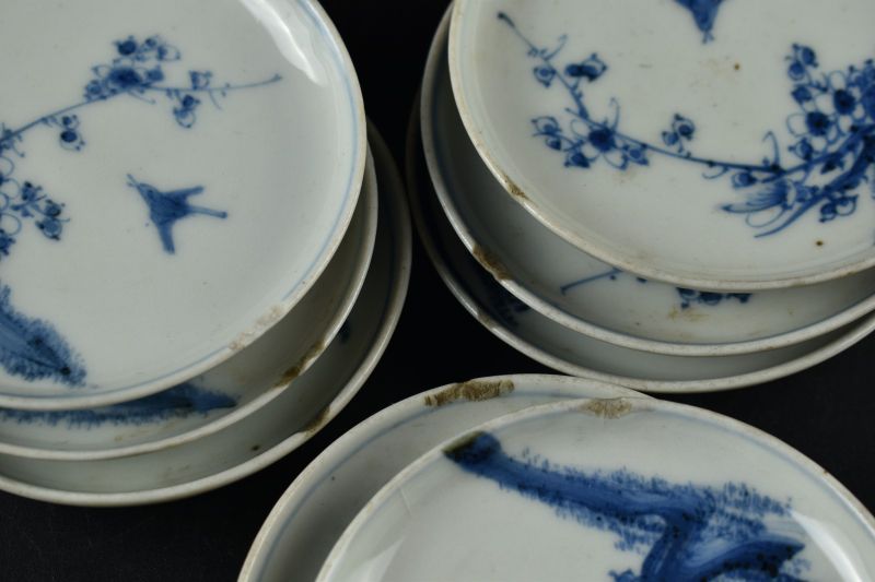 蔵A5905】古作 古瀬戸染付花鳥図小皿 51枚 - メルカリ