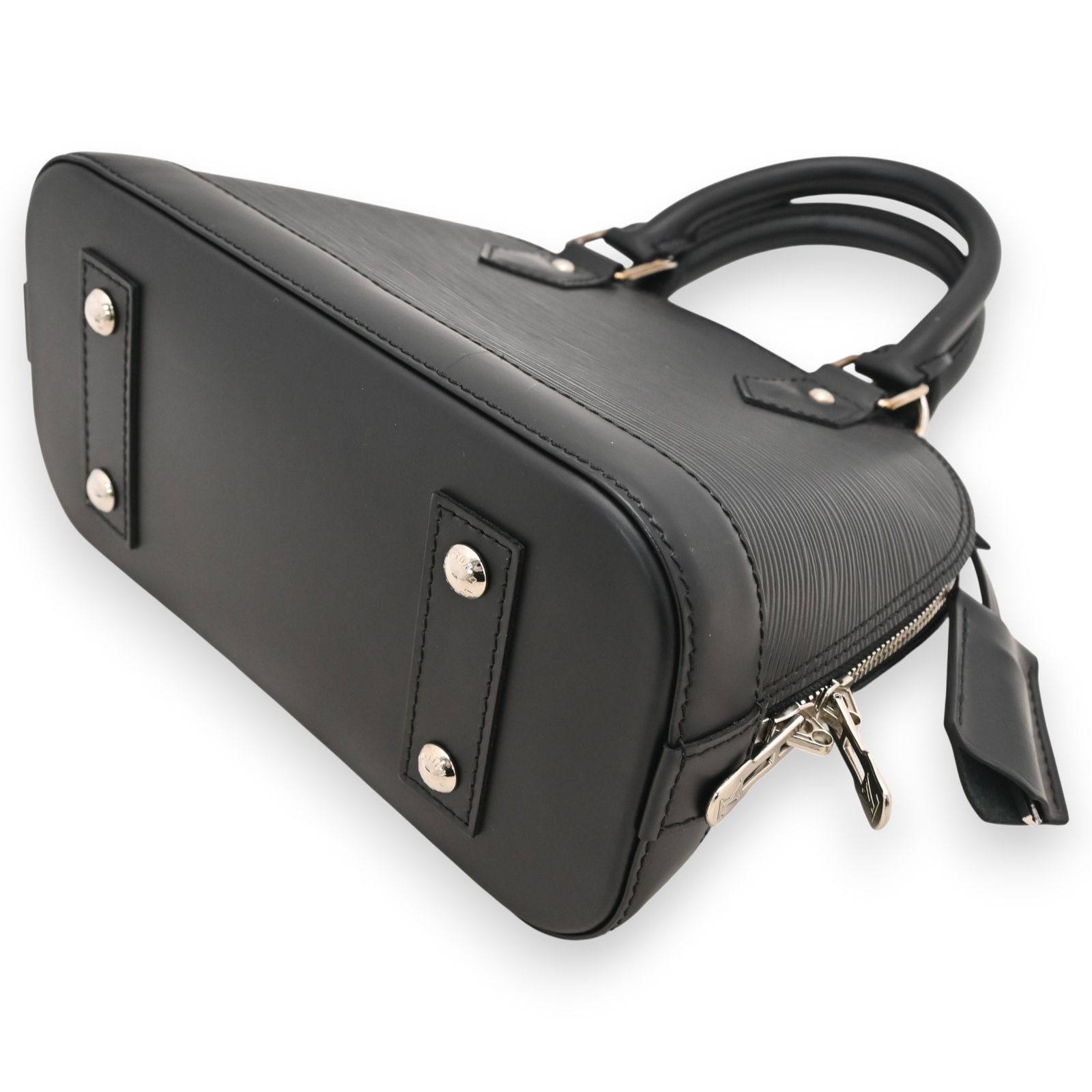 k90【極美品】ルイヴィトン　エピ　アルマ　南京錠　鍵　2way ハンドバッグ. ルイヴィトン エピ アルマ BB 2way ハンドバッグ レザー ブラック A