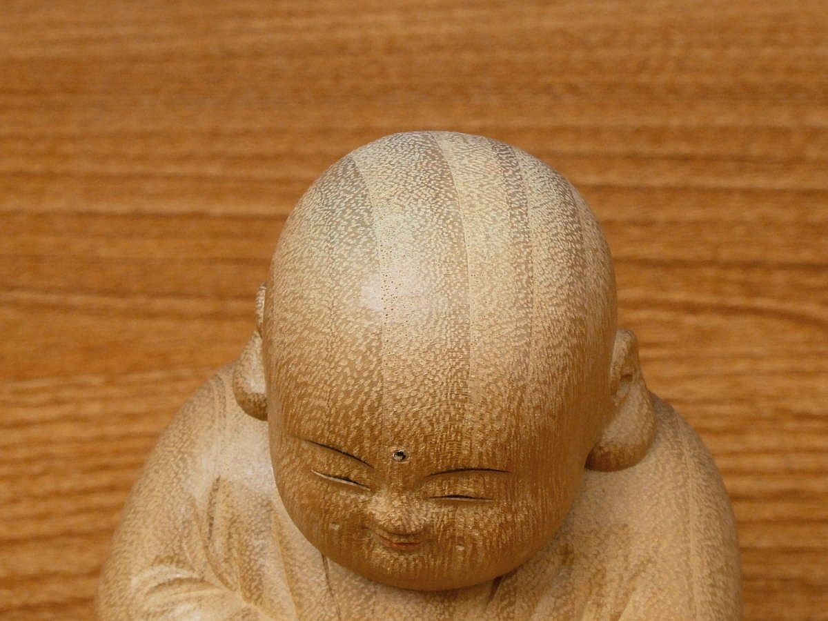 大仏師 松本明慶 童地蔵 共箱 木彫 - メルカリ