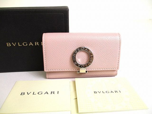 新品未使用 BVLGARI ブルガリ ロゴクリップ グレインレザー キーケース ブルガリ BVLGARI ロゴクリップ グレインレザー シルバー金具 6連 キー
