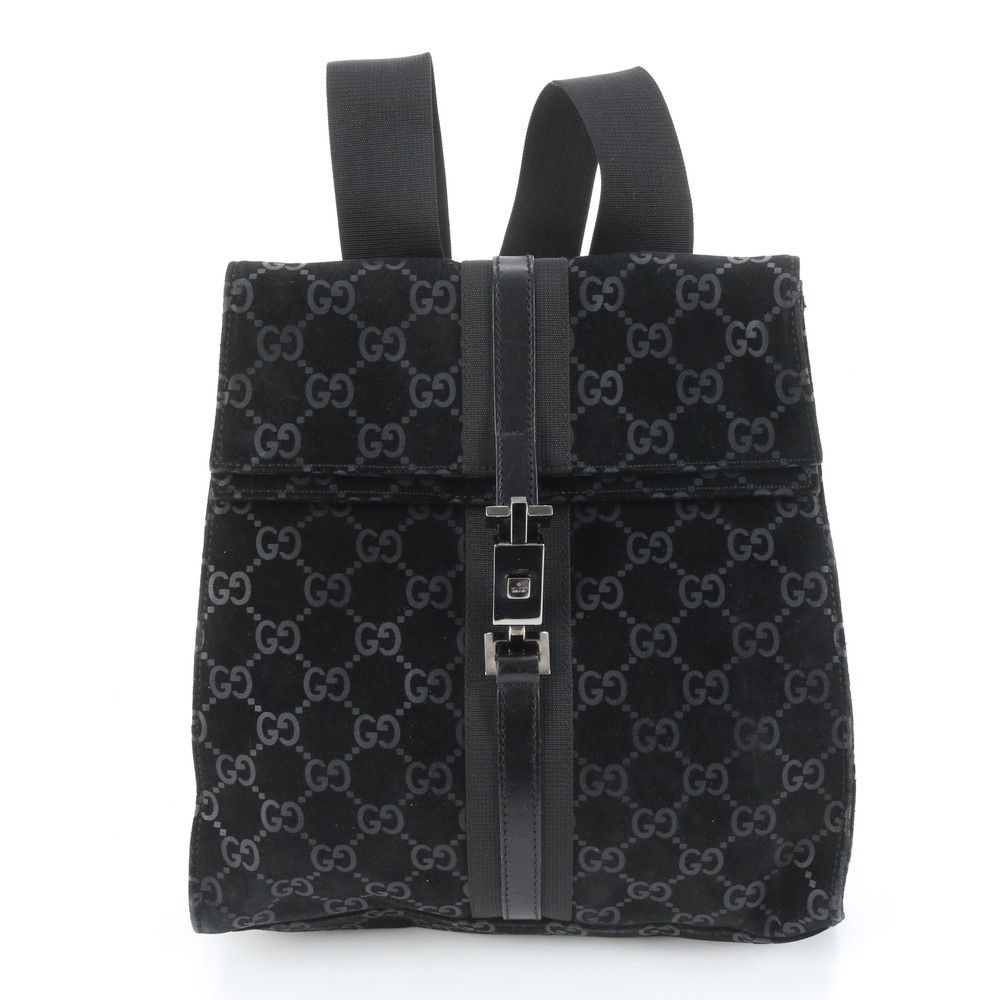 極美品 グッチ ジャッキー GG 003 0236 レザー リュックサック